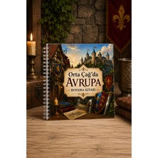 Z&R Craft Orta Çağ’da Avrupa – Yetişkin Boyama Kitabı | Tarihi Şatolar, Köyler ve Avrupa Yaşamı | 21X21