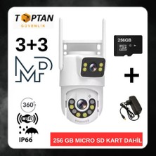Grifin Soft Ptz Dış Mekan Çift Kameralı Gece Görüşlü Full Hd Ip Akıllı Güvenlik Kamerası 256 GB Micro Sd Kart Dahil BB-17236