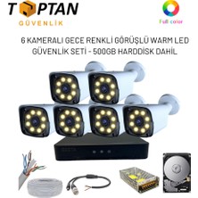 Grifin Soft 2mp Ahd 6 Kameralı Gece Renkli Görüşlü Full Güvenlik Seti ARNA-1026 500GB Harddisk Dahil