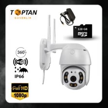 Grifin Soft Dış Ortam Mini Speed Dome Wifi Güvenlik Kamerası Icsee 128 GB Micro Sd Kart ve Adaptör Dahil ARNA-10428