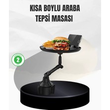 Alkasaz Universal Araç Içi Bardaklık Tepsisi 9 Inç Yemek Alanı ve Telefon Standlı