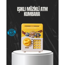 Kuzgun Ticaret Sarı Renk Otomatik Para Çeken Şifreli Çocuk Kumbarası - Lisinya