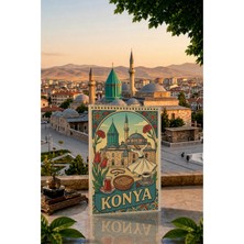 Z&R Craft Konya Temalı Çizgisiz Beyaz Not Defteri. A5 Çizgisiz Beyaz Bloknot. A5 Boyutunda Çizgisiz Not Defteri.