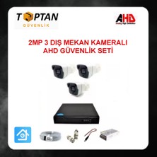 Grifin Soft 2mp 1080P 3 Dış Mekan Kameralı Ahd Güvenlik Seti ARNA-7143