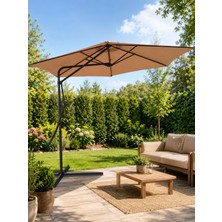 Form Outdoor Garden Yandan Gövdeli Şemsiye + Plastik Altlık