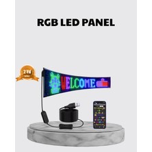 Kuzgun Ticaret Rgb LED Panel – Çok Renkli, Kumandalı, USB Bağlantılı Yazı ve Gıf Gösterimli Akıllı Lamba - Lisinya