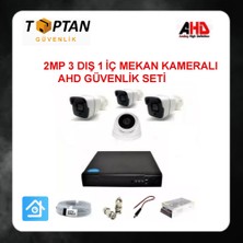 Grifin Soft 2mp 1080P 3 Dış Mekan 1 Iç Mekan Kameralı Ahd Güvenlik Seti ARNA-7231