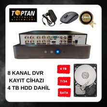Grifin Soft Arna 8 Kanal 5 Mp H.265+ Ahd Dvr Xmeye Kamera Kayıt Cihazı - 4 Tb 7/24 Güvenlik Harddiski Dahil