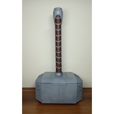 3Defa Craft Thor’un Çekici Mjolnir – 3D Baskı Dekoratif Koleksiyon Ürünü | Pla Filament | El Boyamalı Görünüm