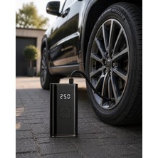 Kuzgun Ticaret Dijital Lastik Pompası Kablosuz Hava Basma Cihazı Powerbank Destekli - Lisinya