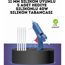 Alkasaz 40W Sıcak Silikon Tabancası 5 Silikon Hediyeli Dayanıklı Tasarım