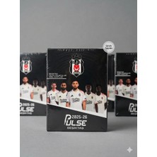 Alkasaz Pulse Futbolcu Kartları 2025/26 Paket 10 Kart Koleksiyon Kartları Siyah Beyaz