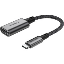 Mikrava USB C Displayport Adaptörü 8K@60Hz 4K@240Hz 2K@360Hz, Thunderbolt 3/4/5 Uyumlu, Type C Dp Adaptörü, 0.2 Metre