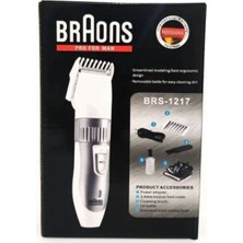 Alkasaz Braons Şarj Edilebilir Kablosuz Tıraş Makinesi Brs
