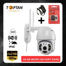Grifin Soft Besta 2 Mp Sesli Wıfı Özellikli Ptz Mini Speed Dome Güvenlik Kamerası 64 GB Mıcro Sd Kart Dahil BT-170164