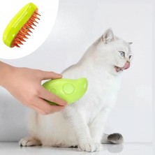 MiraLive Buharlı Yumuşak Silikon Uçlu Kedi &amp;amp; Köpek Tüy Tarama Tarağı Yıkama Fırçası (4887)