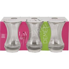 3 Adet Lav Dmt 303E Ince Belli Çay Bardağı 6 Lı