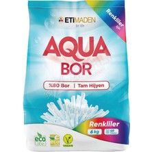 2 Adet Aquabor Toz Deterjan 6 kg Renkliler