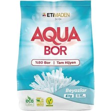 Boron Aquabor 6 kg Beyazlar İçin Doğal Bor Deterjan Bor ile 40 Yıkama Tam Hijyen