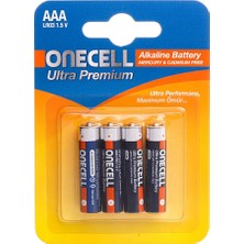 Onecell Ultra Premium Alkalin Aaa Boy Pil 4lü 1 Adet
