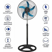 MarkEntegra Metal Vantilatör, 180 Derece Hareketli ve 60W Güç ile Serinletici