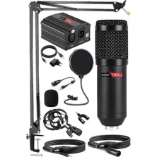 MarkEntegra Lastvoice BM800YP Youtuber Mikrofon Phantom Stand Filtre 7.1 Seti