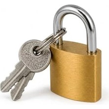 MarkEntegra Orret Home 20 mm Pirinç Gövdeli Asma Kilit Anahtarlı Mini Kilit Paslanmaz Çelik Kanca Küçük Boy Güvenlik Kilidi Dolap Çanta Bavul Kilidi