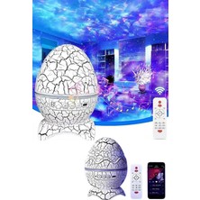 Kuzgun Ticaret Bluetooth Hoparlör Dinozor Yumurtası Gece Masa Lambası Projektör - Lisinya