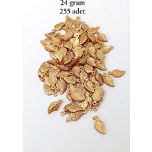 MiraLive Oya Abiye Bileklik Kolye Pleksi Metalik Plastik Pul Altın Renk 24 Gram 255 Adet - BNC546