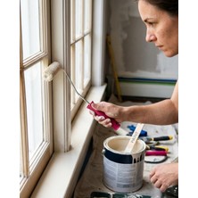 Kuzgun Ticaret Dar Alan Boyama Rulosu 10 cm Boya Fırça Seti 6 Adet Yedek Rulo Hediyeli - Lisinya