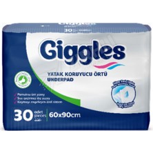4 Adet Giggles Yatak Koruyucu Örtü 30'lu (60X90)