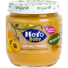 5 Adet Hero Baby Organik Kayısı Muz 120 gr