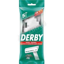 3 Adet Derby Tıraş Bıçağı 5'li Poşet Tek Bıçaklı