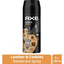 MiraLive Axe Erkek Sprey Deodorant Leather & Cookies 48 Saat Etkileyeci Koku 150 ml