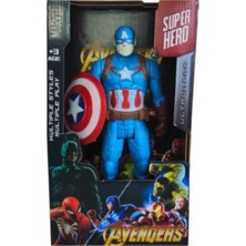 Aspartam Captain America Süper Kahraman Sessiz Aksiyon Figürü