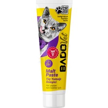 3 Adet Bado Tüy Yumağı Önleyici Kedi Malt Paste Besin Takviyesi 100 gr