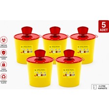 Telkar 5 Lt Tıbbi Atık Kutusu 5 Adet
