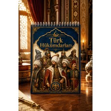 Z&R Craft Türk Hükümdarları Boyama Kitabı- 30 Yaprak 30 Görsel - A4 Boyut - Şeffaf Spiral