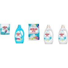 Eti Maden Aquabor Doğal Mineralli Tablet + Sıvı Renkliler + 4 kg Renkliler + Sıvı Beyaz  + Sıvı Beyaz 5 Li Set