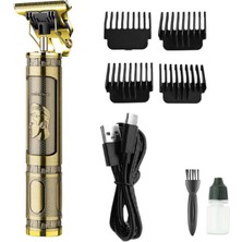 MiraLive PS-033 Çelik Kasa Profesyonel T-Bıçak Saç Sakal Ense ve Çizim Tıraş Makinesi