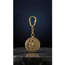 Wolawood Vintage Pirinç Cep Takvimi Anahtarlık Nostaljik Retro Tasarım, Metal Gövdeli Antik Görünümlü Günlük Takvimli Luxury Anahtar Aksesuarı, Koleksiyonluk Dekoratif Hediyelik Cep Takvimi