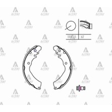 Maher Fren Balata Carisma 96-01 Pabuç Arka MB618189