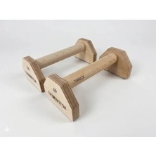 MarkEntegra Ahşap Şınav Barı, Evde Fitness ve Calisthenics Için