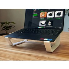 Noveria Tech Ergonomik Laptop Yükseltici Standı - Masaüstü Dizüstü Bilgisayar Tutucu Aksesuar