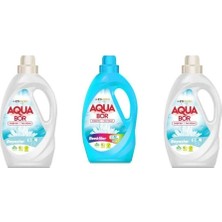 Eti Maden Aquabor Doğal Mineralli Sıvı Beyaz  + Sıvı Renkliler + Sıvı Beyaz 3 Lü Set