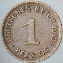 Banknoting Almanya 1 Pfennig 1913 A.