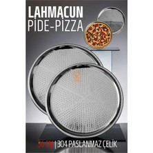 MiraLive Lahmacun Pizza Pide Pişirme Tepsisi 36 cm 2 Li Set 721315