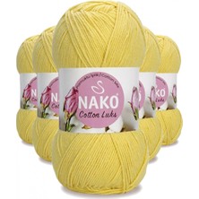 MiraLive 5 Adet Cotton Lüks Yelek Tunik Kazak Bluz Hırka Ipi Yünü Açık Sarı 97554