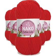 MiraLive 5 Adet Cotton Lüks Yelek Tunik Kazak Bluz Hırka Ipi Yünü Kırmızı 97573