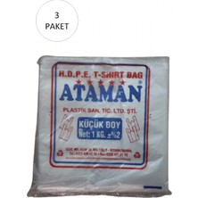 MiraLive Kalın Şeffaf Atlet Poşet Küçük Boy 25X33 cm 1 kg (3 Paket-Takriben 510 Adet)